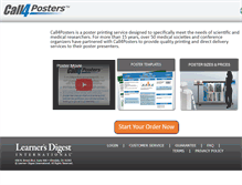 Tablet Screenshot of call4posters.com